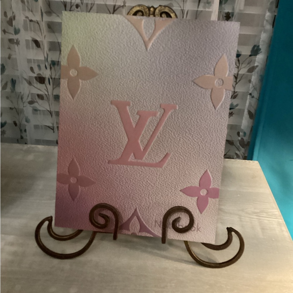 Fashion Notebook /Journal Pastel Pink and & light Gray